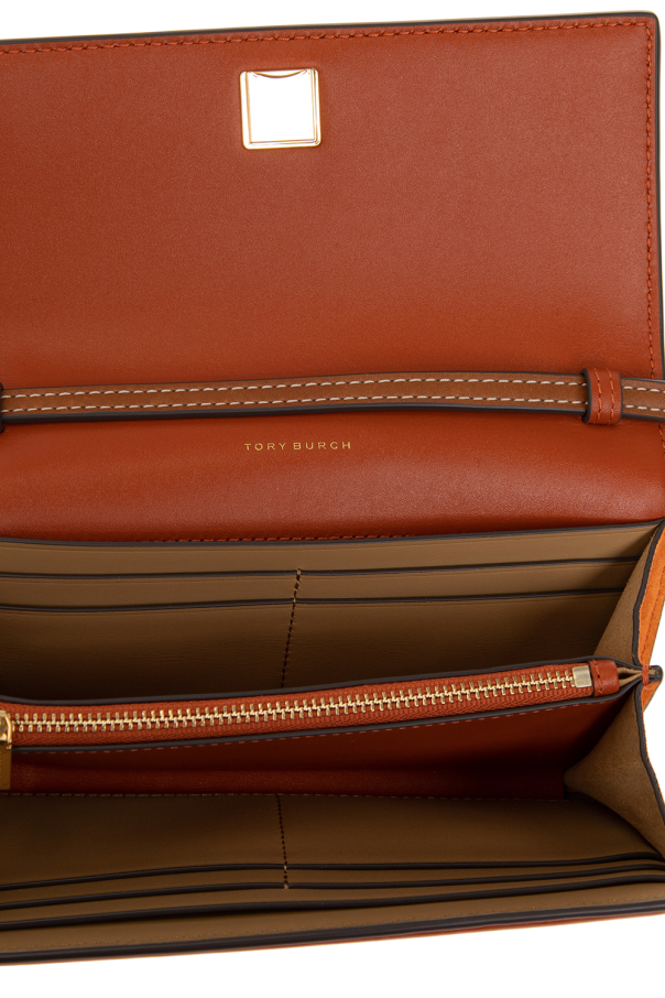 Tory burch orange wallet hotsell